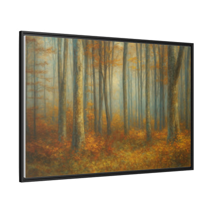 Autumn Forest Canvas Art, Framed Wall Decor, Rustic Home Decor, Nature Artwork, Gift for Nature Lovers - TRV
