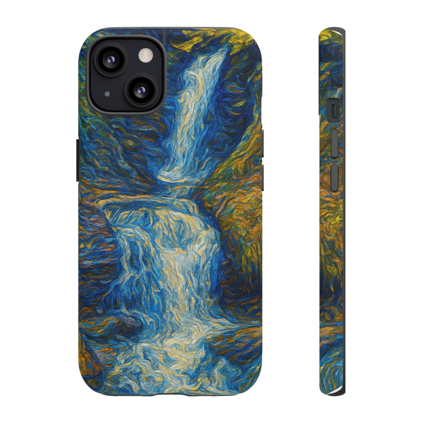 Artistic Phone Case - Waterfall Design, Unique Gift, Phone Accessory, Nature Lover, Original Artwork - TRV