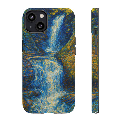 Artistic Phone Case - Waterfall Design, Unique Gift, Phone Accessory, Nature Lover, Original Artwork - TRV