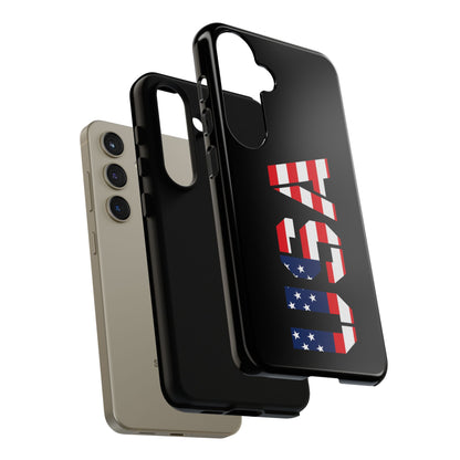 USA Flag Phone Case, Tough Phone Cover, Patriotic Gift, Independence Day Accessory, American Pride Mobile Case - TRV