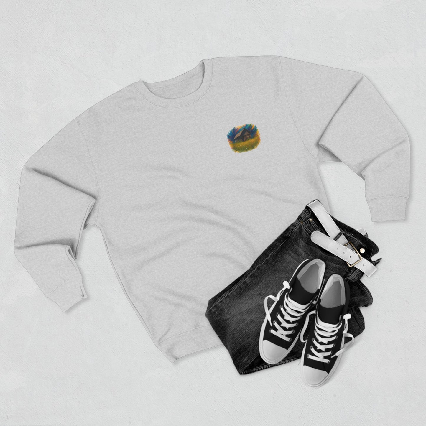 Cozy Dreamers Unisex Crewneck Sweatshirt, Artistic Sweatshirt, Gift for Nature Lovers, Vintage Vibe Apparel, Comfortable Layer, Casual Wear - TRV