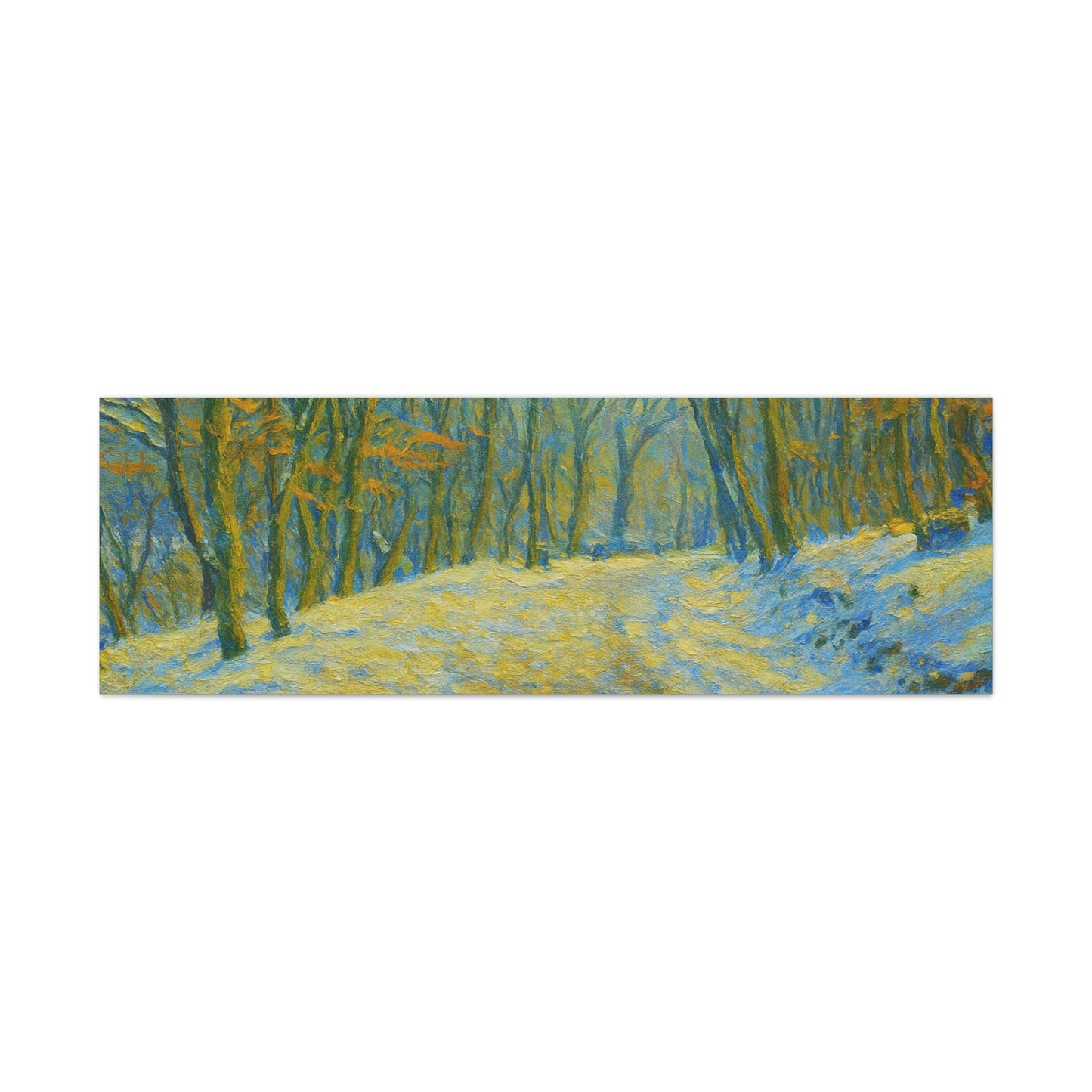 Wall Art Print, Winter Landscape Canvas Home Decor, Gift for Nature Lovers, Seasonal Artwork, Cozy Housewarming Decoration - TRV