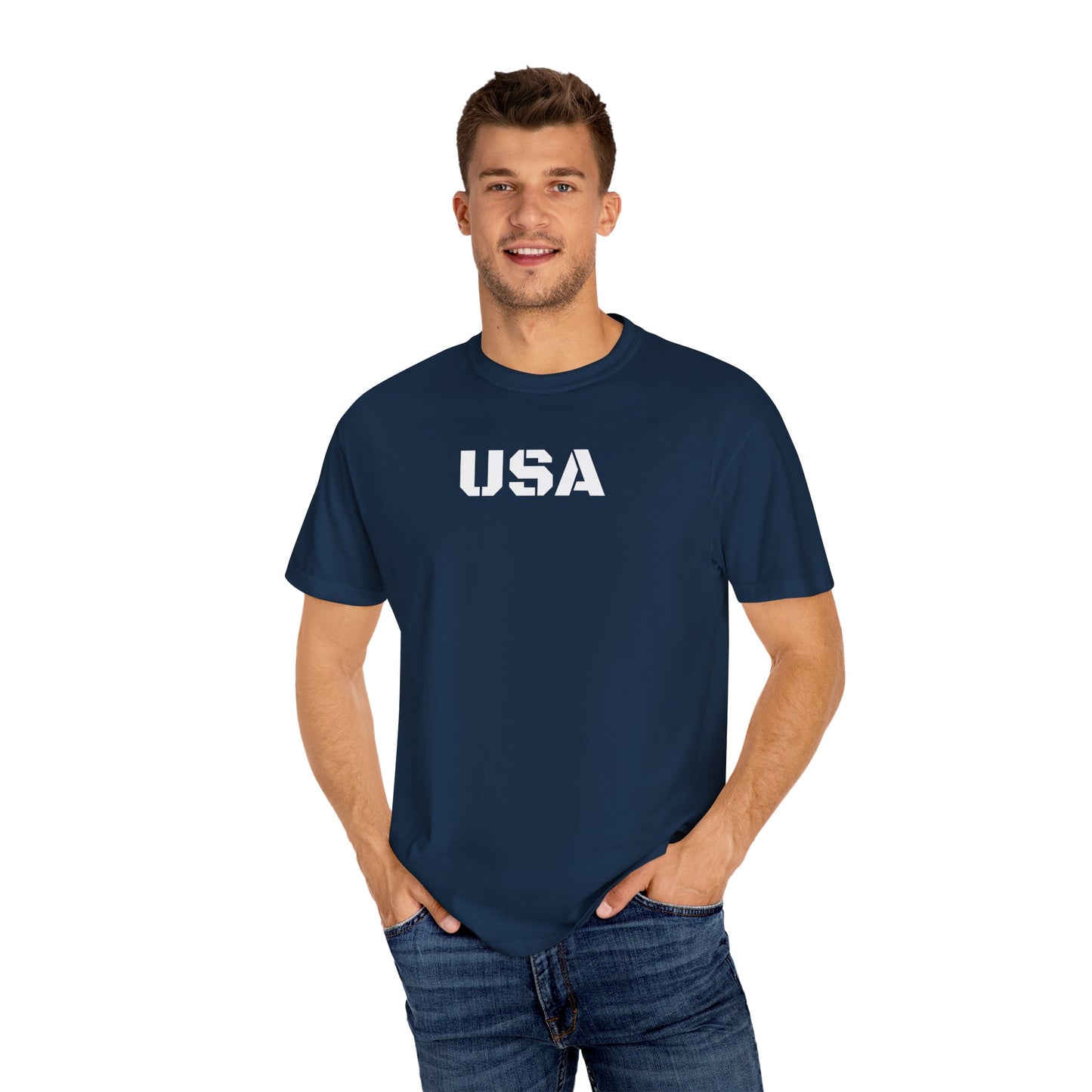 USA Vintage Unisex T-Shirt, Soft Cotton Tee, Casual Wear, Gifts for Her & Him, Summer Essentials, Independence Day Apparel - TRV