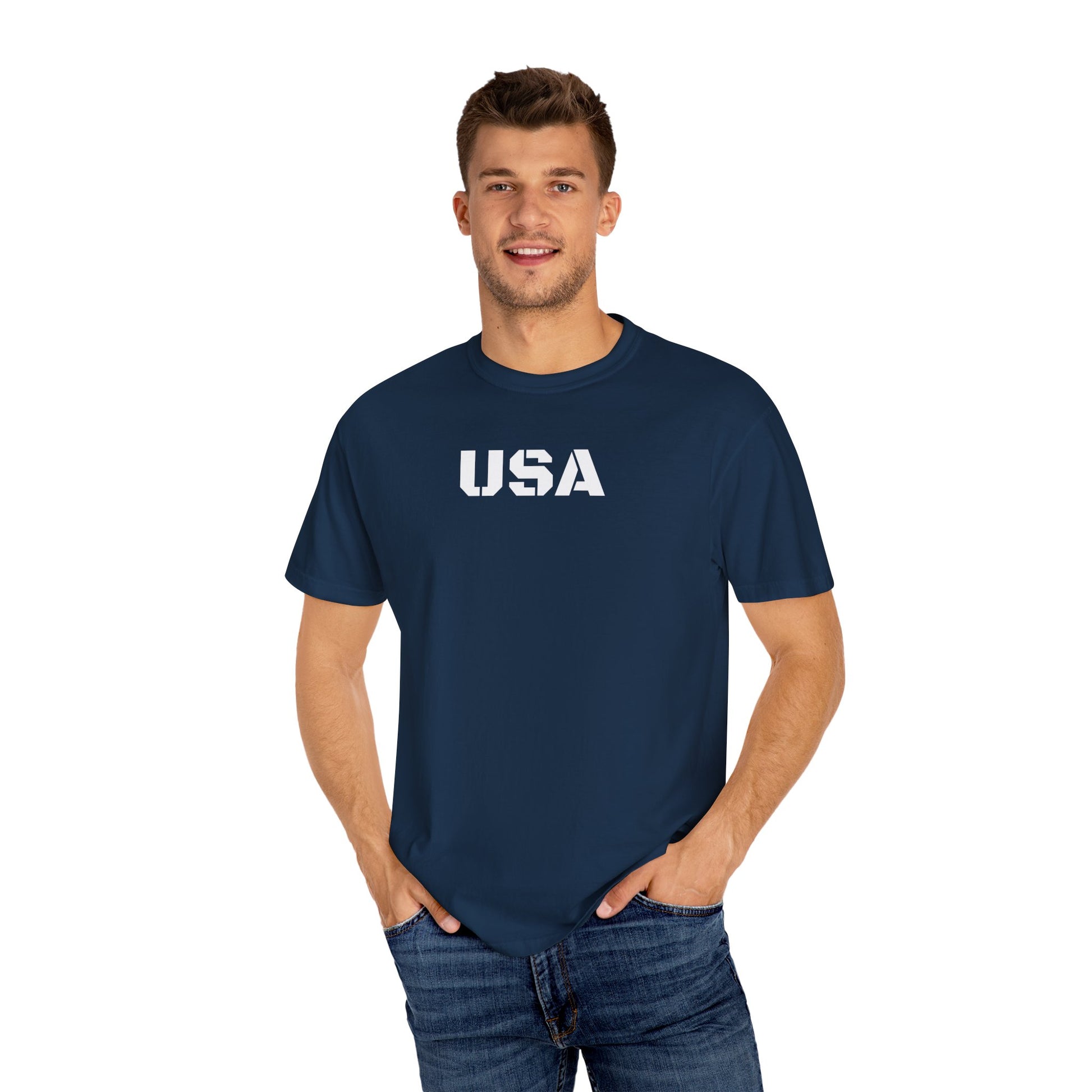 USA Vintage Unisex T-Shirt, Soft Cotton Tee, Casual Wear, Gifts for Her & Him, Summer Essentials, Independence Day Apparel - TRV