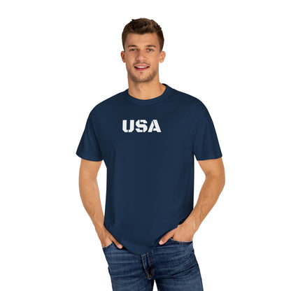 USA Vintage Unisex T-Shirt, Soft Cotton Tee, Casual Wear, Gifts for Her & Him, Summer Essentials, Independence Day Apparel - TRV