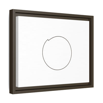 Minimal Circle Line Matte Canvas Framed | Modern Abstract Wall Art
