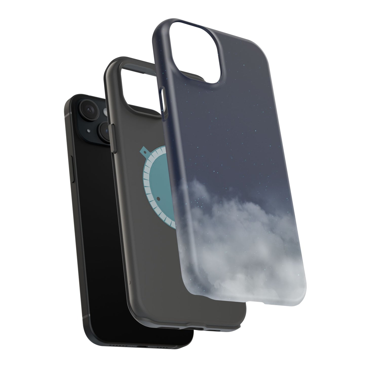 Night Sky Magnetic Impact-Resistant Phone Case — Foggy Cloud Design