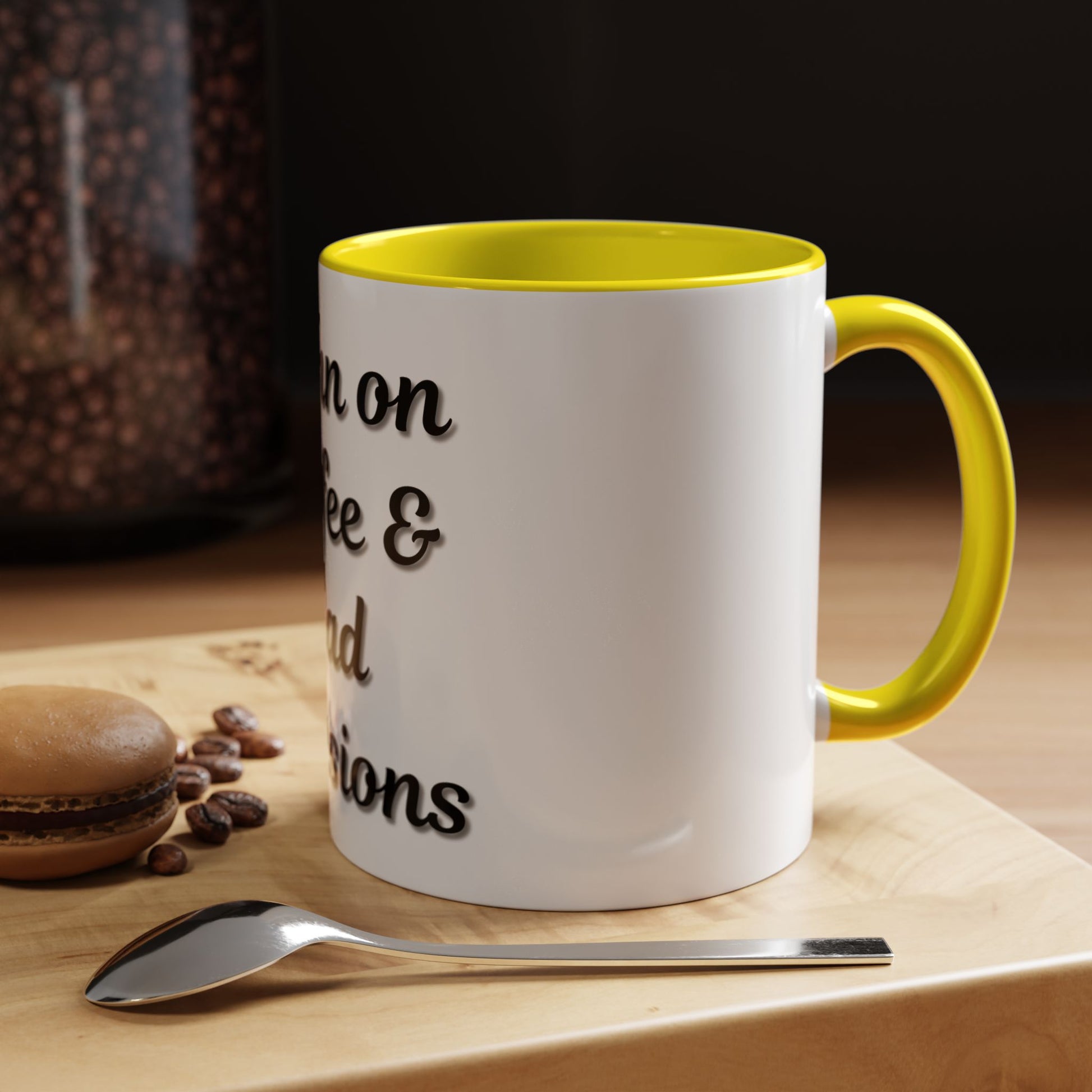 Funny Coffee Mug - "I Run on Coffee & Bad Decisions" - Perfect Gift for Coffee Lovers - TRV
