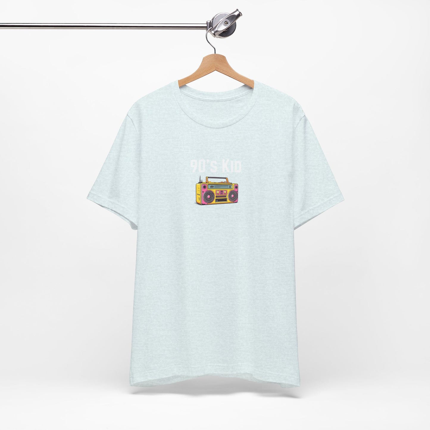 Retro Boombox Tee — 90s Kid Graphic T-Shirt