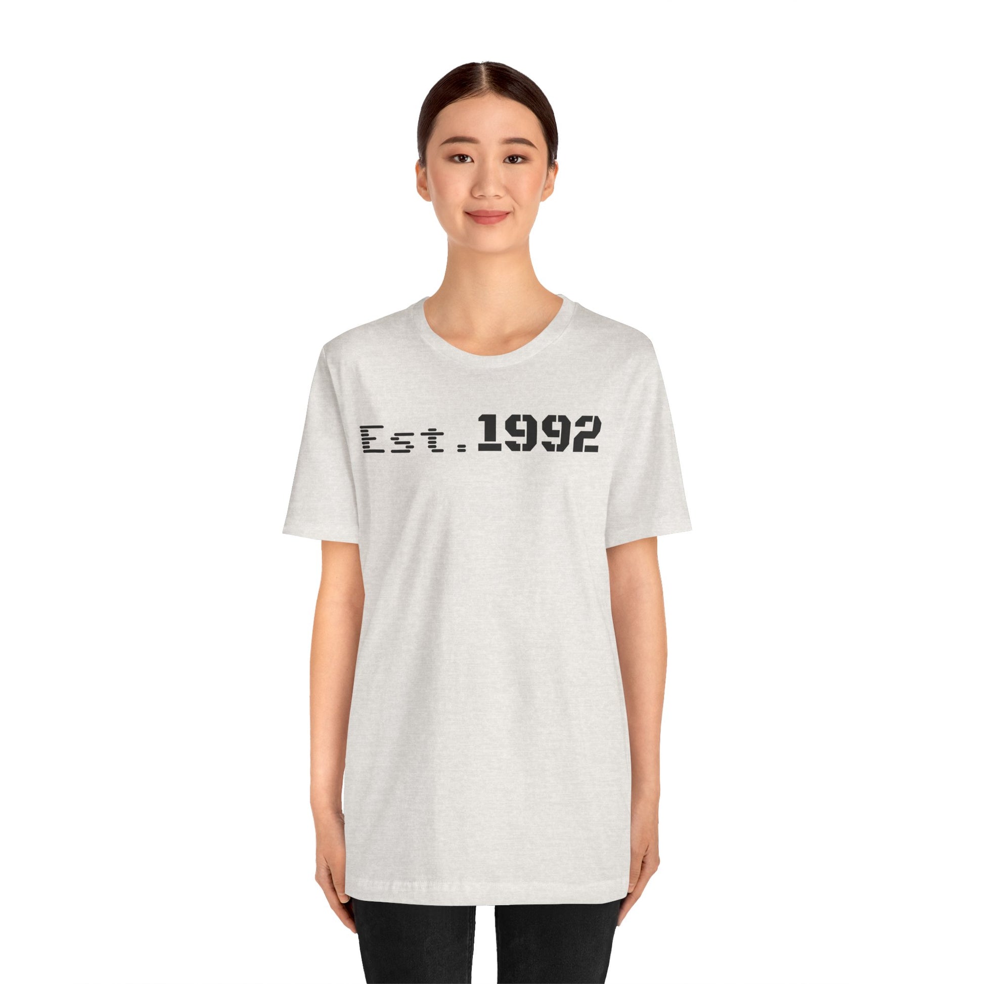 Est. 1992 Unisex Jersey Tee - Retro Birthday Gift, Casual Wear, Cool Vintage T-Shirt, Gift for Him, Gift for Her - TRV