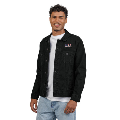 Embroidered Unisex Denim Jacket - Stylish, Casual, Perfect for Summer Outings, Men's & Women's Fashion Statement, Birthday Gift, [...] - TRV
