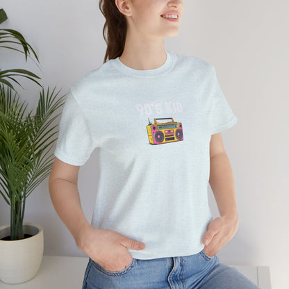 Retro Boombox Tee — 90s Kid Graphic T-Shirt