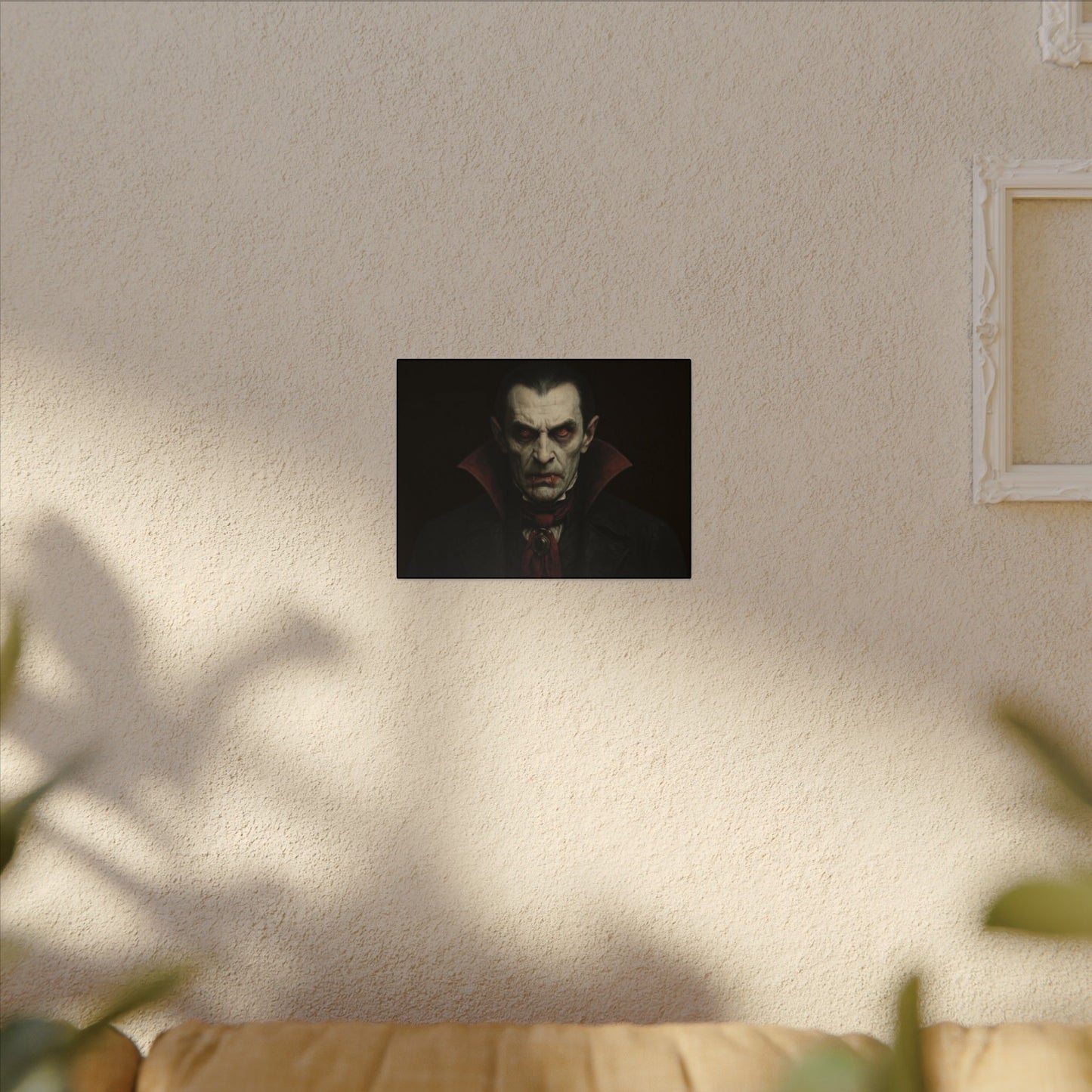 Vampire Portrait Canvas Wall Art – Gothic Dracula Print on Canvas