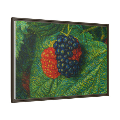 Van Gogh Style Blackberry Canvas Art, Framed Wall Decor, Botanical Print, Summer Home Decor, Gift for Garden Lovers - TRV