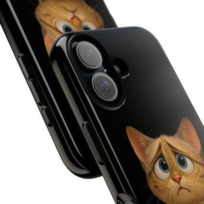Cute Cat Phone Case, Adorable Kitty Cover, Pet Lover Gift, Unique Animal Design, Customizable Mobile Case - TRV