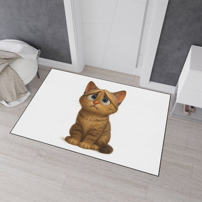 Cute Cat Heavy Duty Floor Mat, Cat Lover Home Decor, Durable Entrance Rug, Cozy Cat Themed Welcome Mat, Pet Friendly Doormat, Fun Gift [...] - TRV