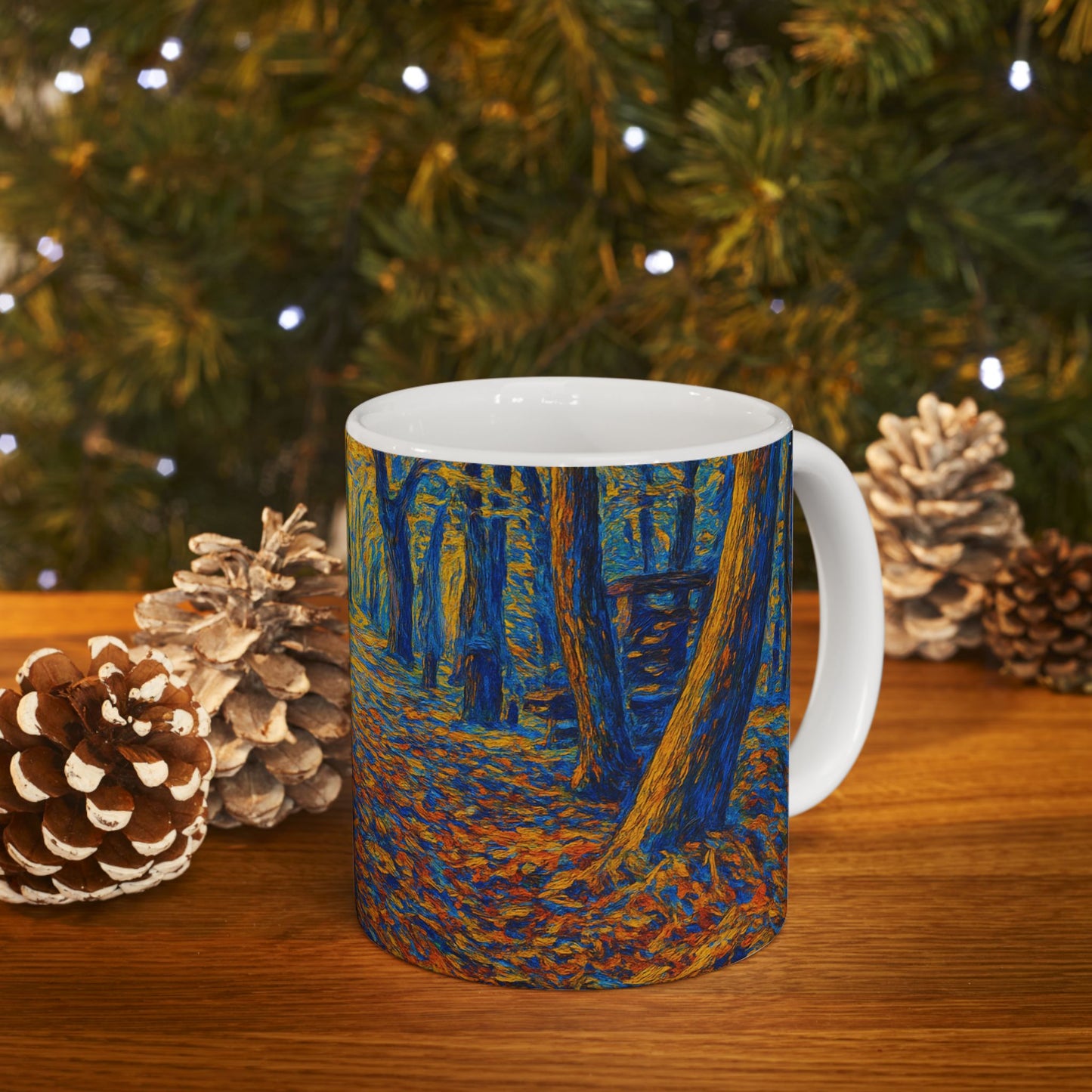 Colorful Abstract Pathway Ceramic Mug - TRV