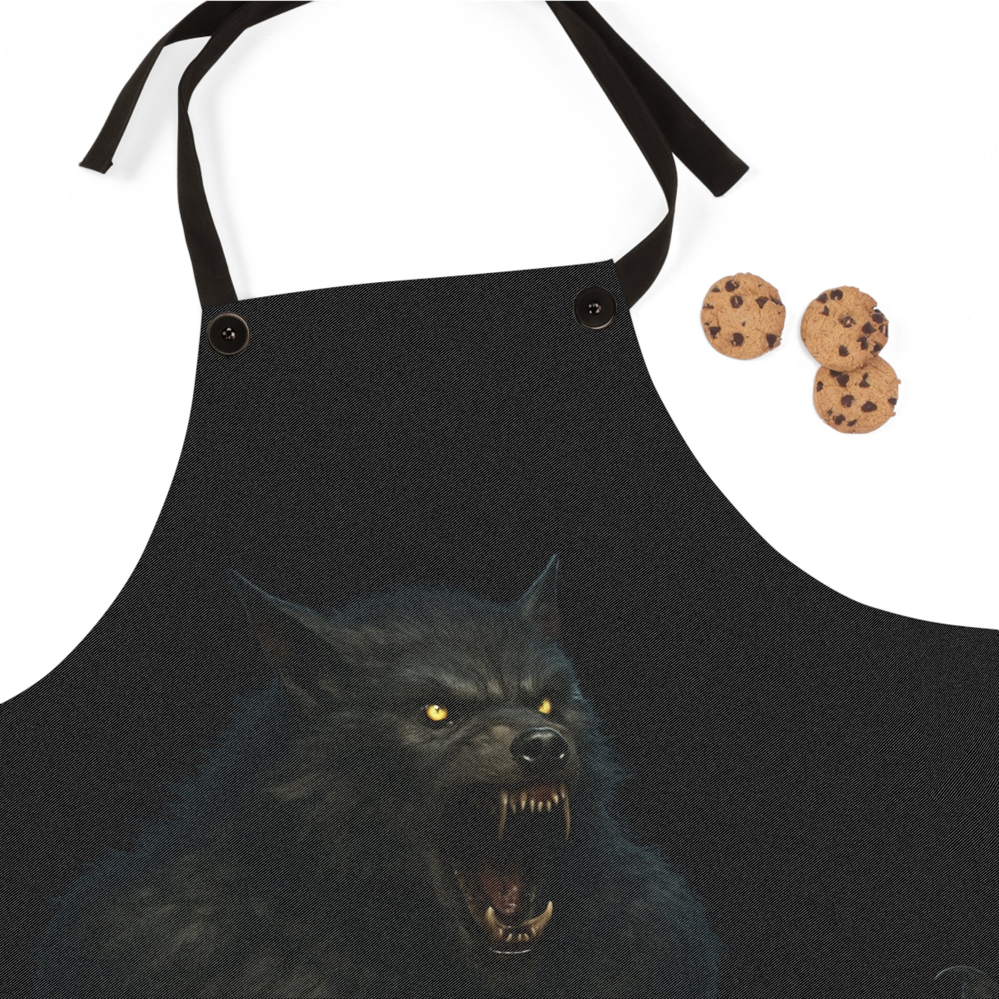 Fierce Werewolf Apron, AOP Cooking Gear, Halloween Kitchen Accessory, Gift for Chefs, BBQ Lover's Apron - TRV