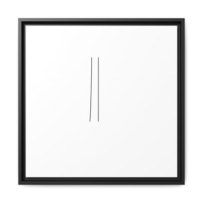 Minimal Line Art | Matte Canvas Framed