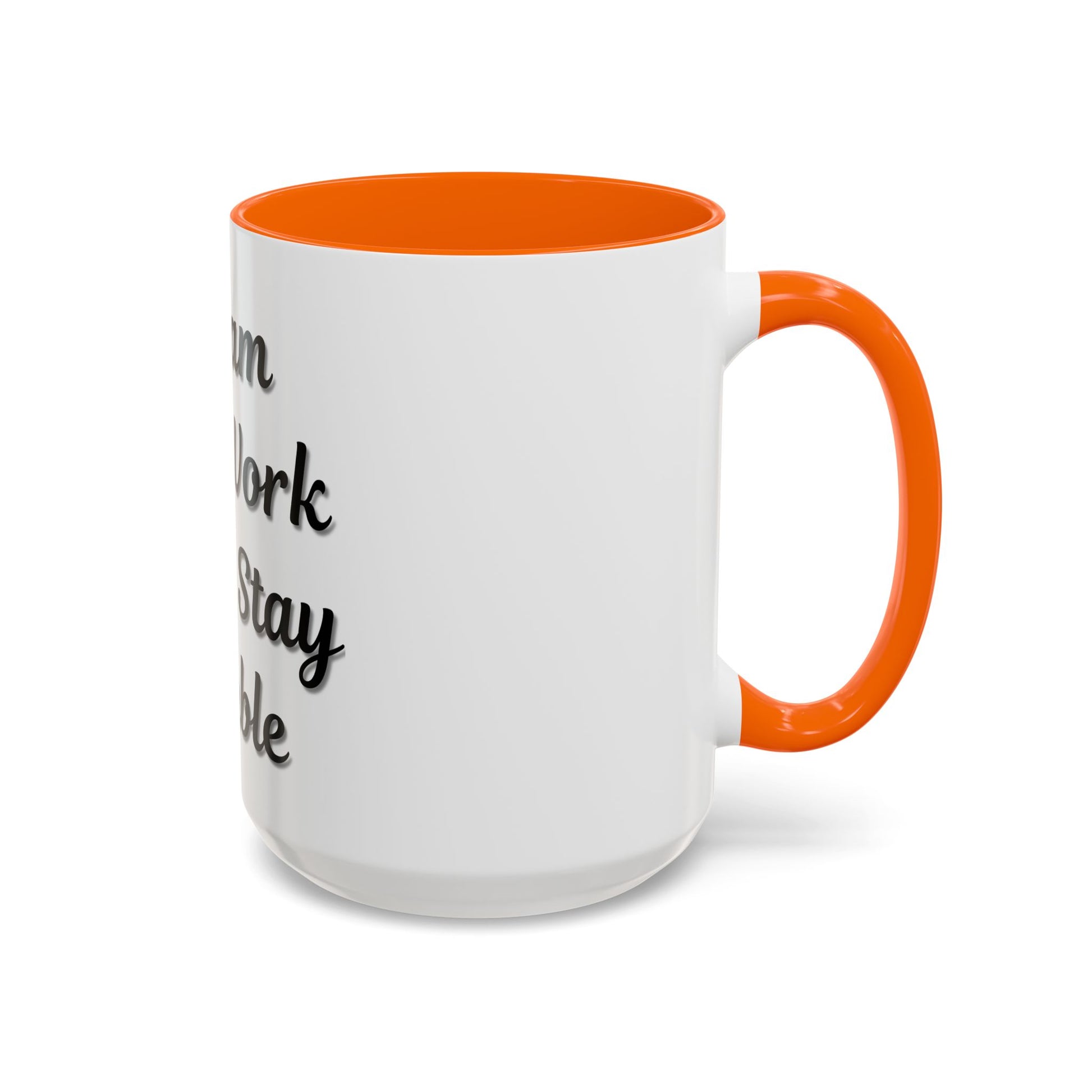 Inspirational Accent Coffee Mug - "Dream Big, Work Hard, Stay Humble" - Motivational 11/15oz - TRV