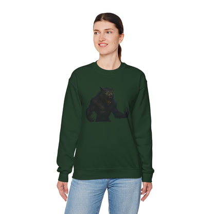 Fierce Werewolf Graphic Sweatshirt, Cozy Unisex Crewneck, Perfect for Casual Outfits, Halloween Apparel, Everyday Wear