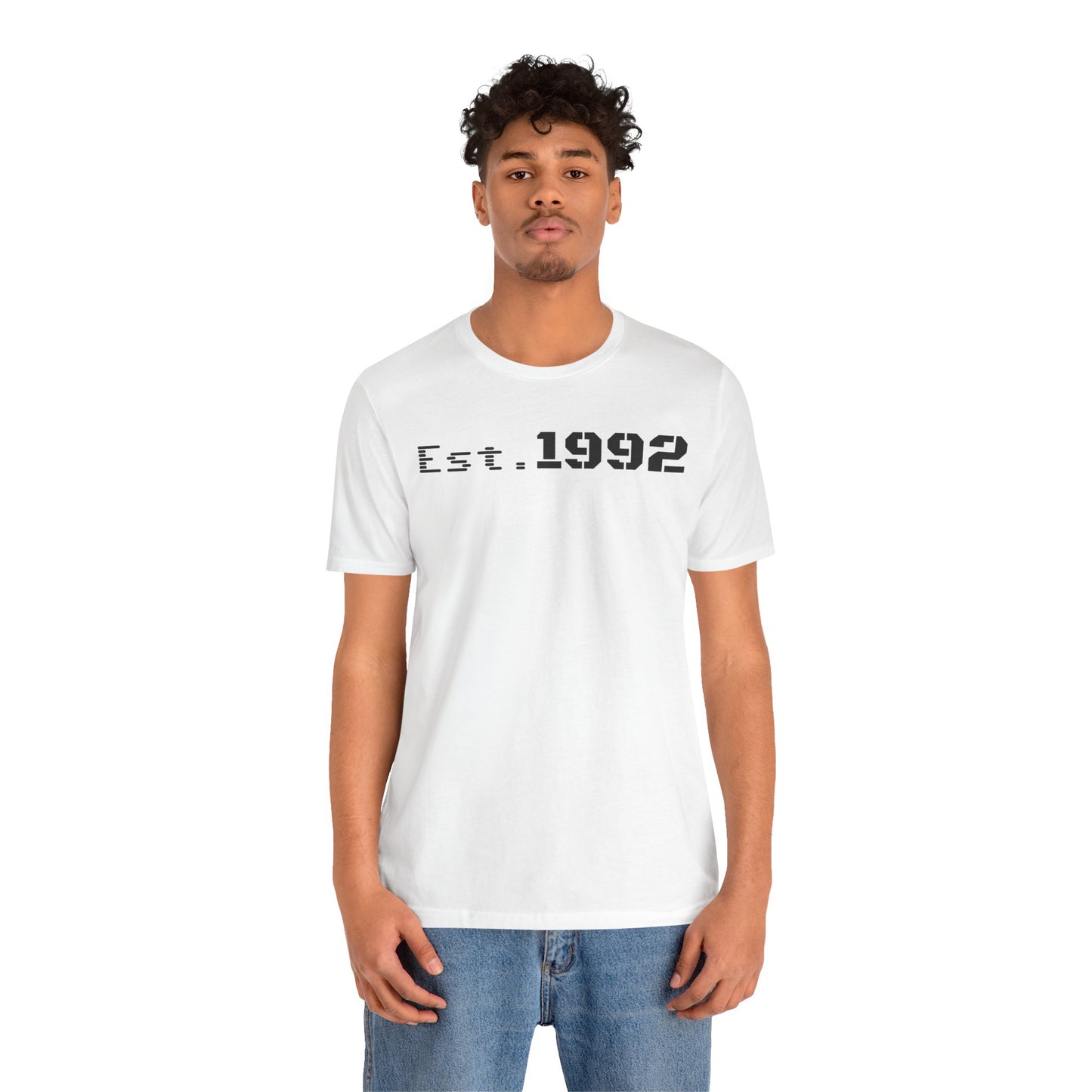 Est. 1992 Unisex Jersey Tee - Retro Birthday Gift, Casual Wear, Cool Vintage T-Shirt, Gift for Him, Gift for Her - TRV