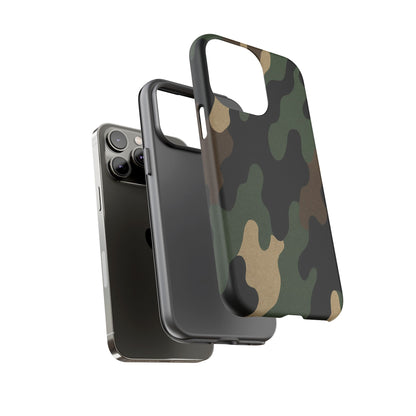Camouflage Phone Case, Tough Phone Cover, Military Style Accessory, Protective Case for Men, Gifts for Soldiers - TRV