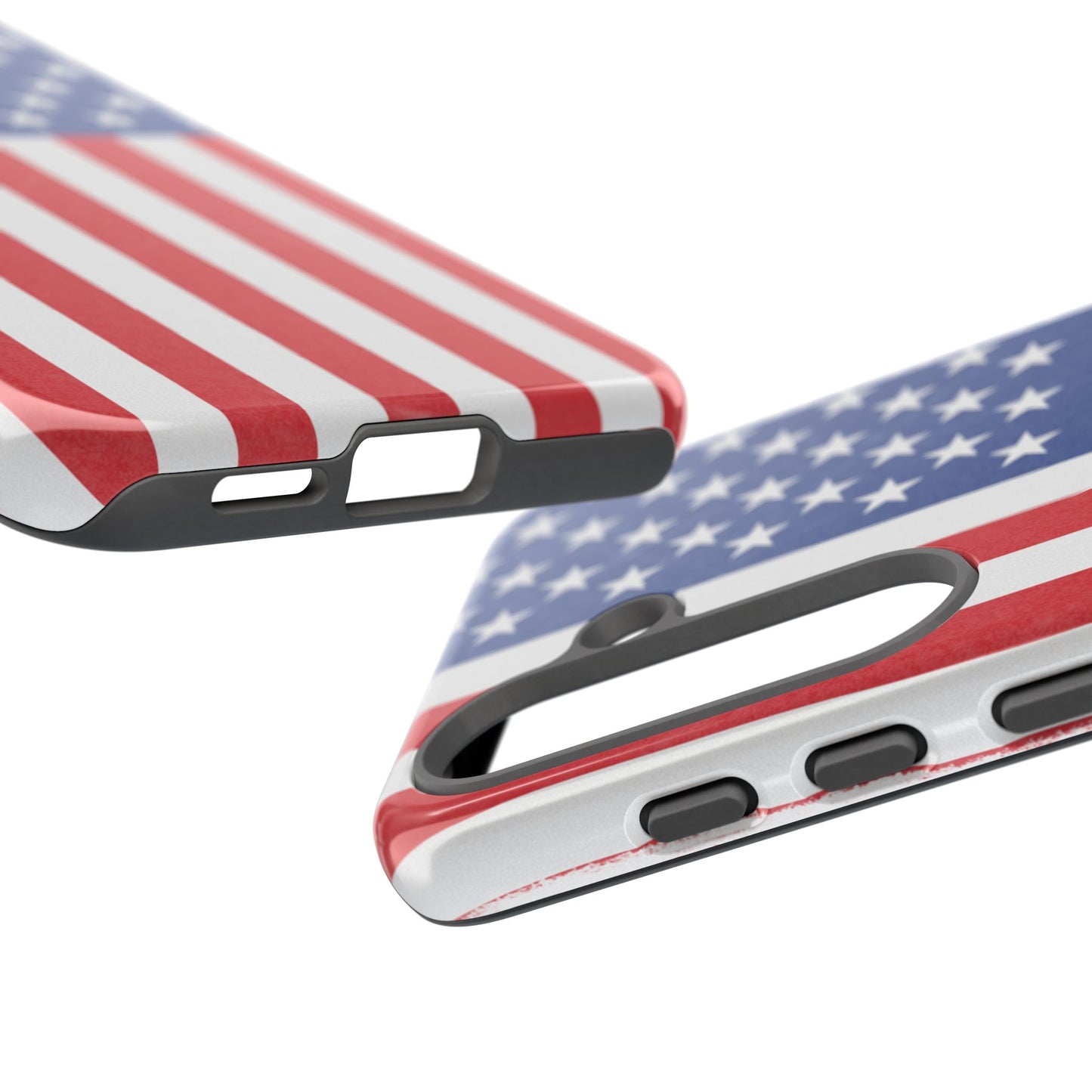 Patriotic Phone Case - Tough Cases for Veterans, USA Lovers, Independence Day, Memorial Day, Flag Design - TRV