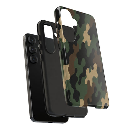 Camouflage Phone Case, Tough Cases, Military Style, Unique Phone Accessories, Gift for Him, Durable Phone Cover - TRV