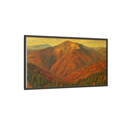 Autumn Landscape Wall Art, Cozy Home Decor, Nature Print, Framed Canvas, Fall Decorations, Gift Idea for Art Lovers - TRV