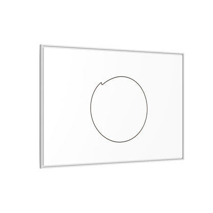 Minimal Circle Line Matte Canvas Framed | Modern Abstract Wall Art