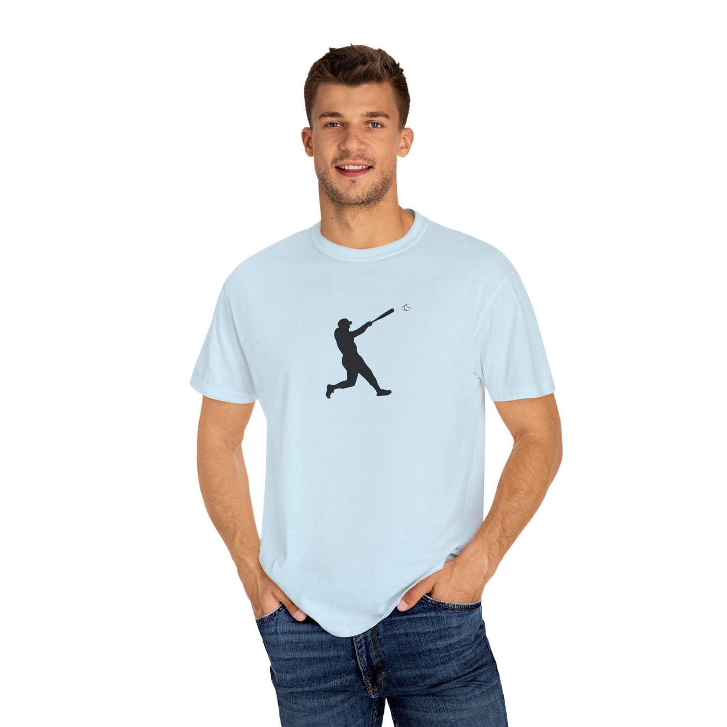 Sporty Garment-Dyed T-Shirt for Baseball Lovers, Casual Tee, Unisex Sports Shirt, Perfect Gift for Athletes, Outdoor Activities - TRV