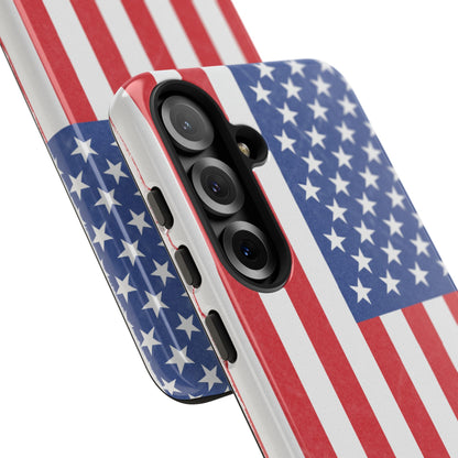 Patriotic Phone Case - Tough Cases for Veterans, USA Lovers, Independence Day, Memorial Day, Flag Design - TRV