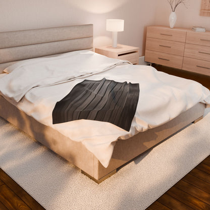 Cozy Velveteen Plush Blanket, Soft Throw for Living Room, Bedroom Decor, Gift for Her, Minimalist Home Accessory - TRV