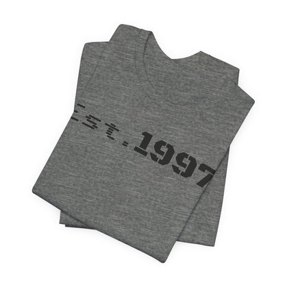 Vintage Est. 1997 Unisex Tee, Gift for Birthdays, Celebrations, Casual Wear, Retro Fashion, Cool Graphic T-Shirt - TRV