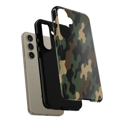 Camouflage Phone Case, Tough Cases, Military Style, Unique Phone Accessories, Gift for Him, Durable Phone Cover - TRV