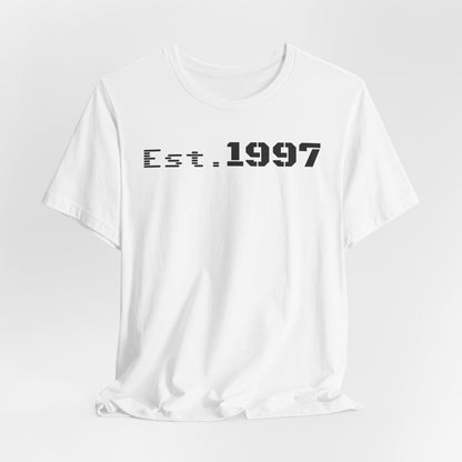 Vintage Est. 1997 Unisex Tee, Gift for Birthdays, Celebrations, Casual Wear, Retro Fashion, Cool Graphic T-Shirt - TRV