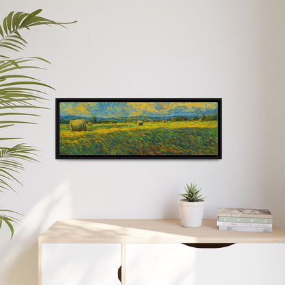 Landscape Matte Canvas, Framed (Multi-color) - TRV