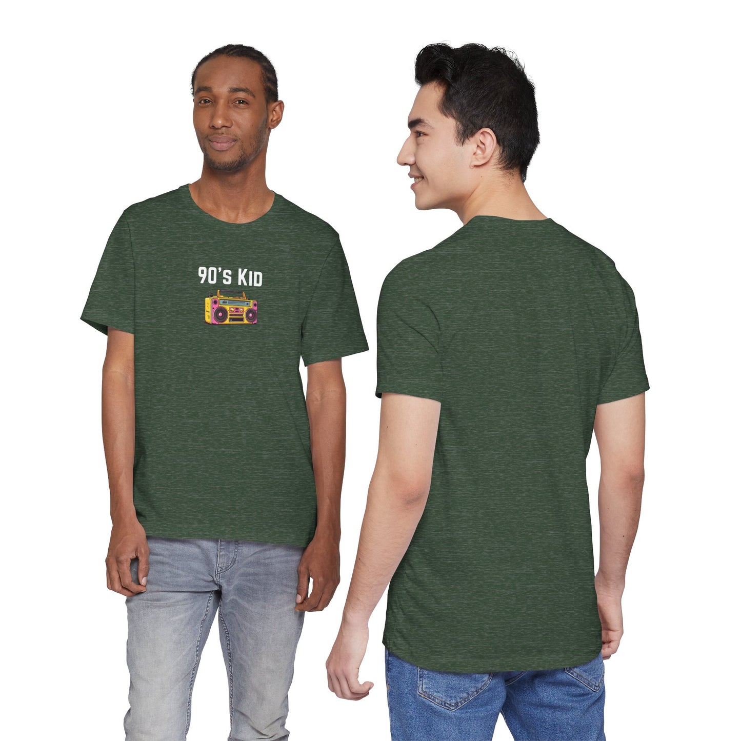 Retro Boombox Tee — 90s Kid Graphic T-Shirt