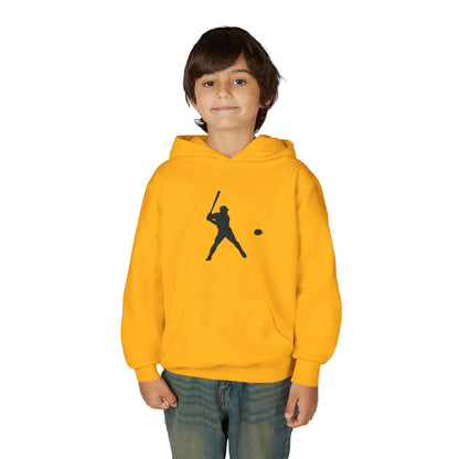 Baseball Themed Youth Hoodie, Sports Sweatshirt, Kids Gift, Youth Apparel, Baseball Fan Gear, Athletic Hoodie