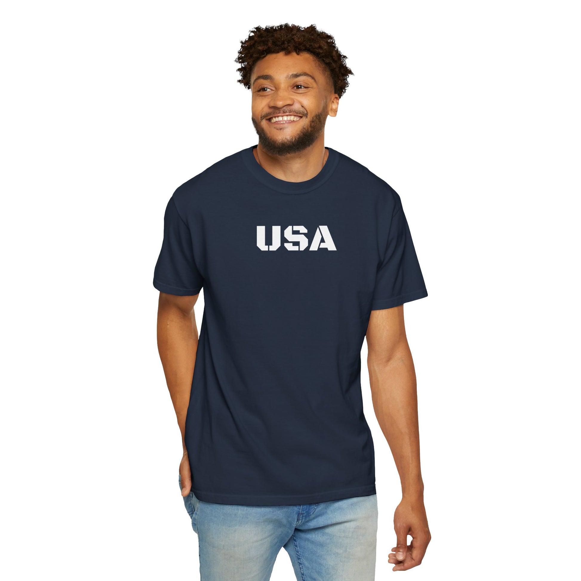 USA Vintage Unisex T-Shirt, Soft Cotton Tee, Casual Wear, Gifts for Her & Him, Summer Essentials, Independence Day Apparel - TRV
