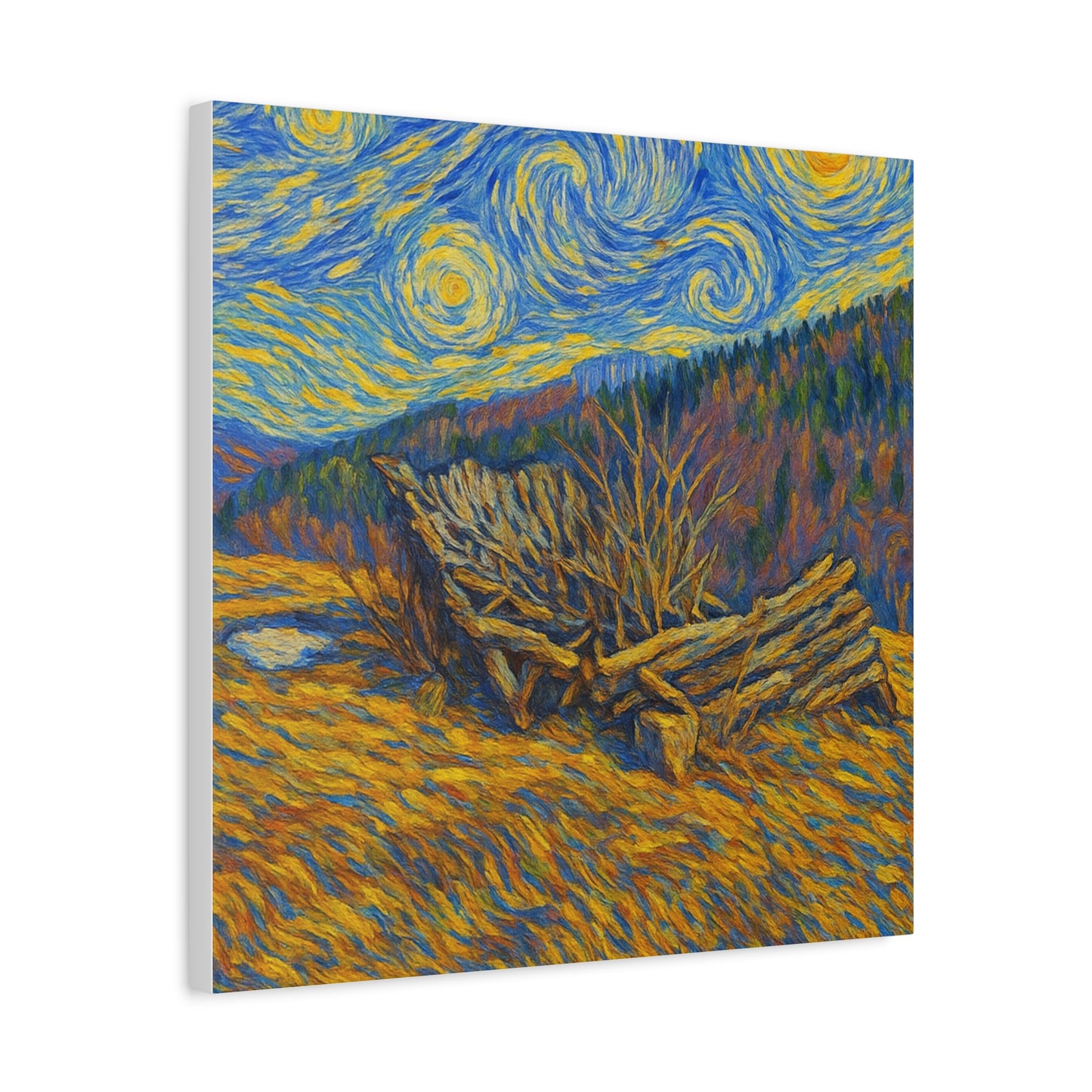 Artistic Van Gogh Style Canvas Wall Art, Nature Inspired Decor, Home Aesthetic, Gift for Art Lovers, Gallery Wall Piece, Living Room Decor, [...] - TRV