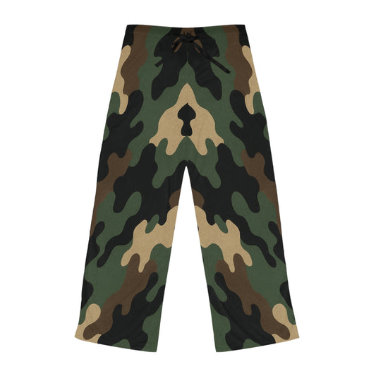 Camo Print Women's Pajama Pants | Comfortable Sleepwear for Relaxing Nights, Gift for Her, Cozy Lounge Pants, Stylish Loungewear, Camo PJs - TRV