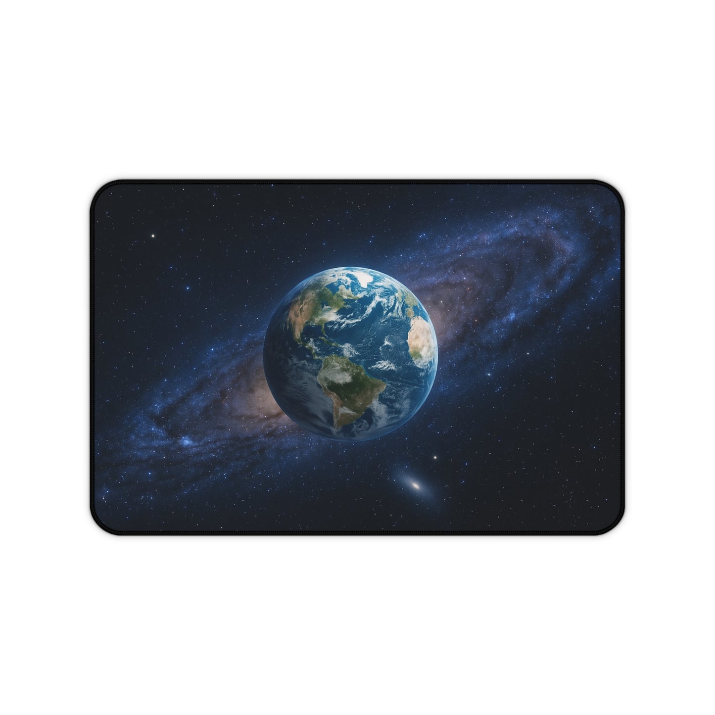 Earth in Galaxy Desk Mat | Space Planet Mousepad - TRV