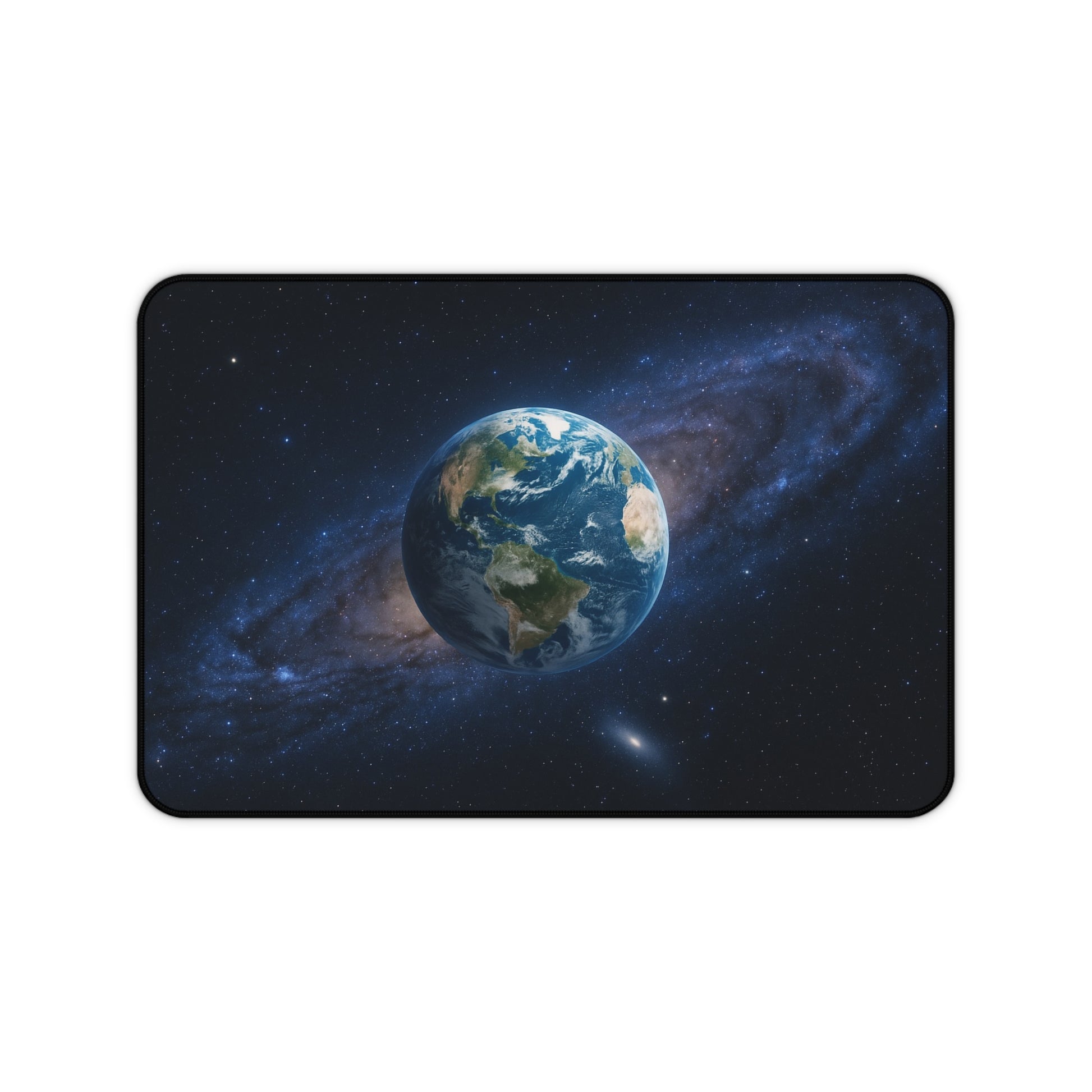 Earth in Galaxy Desk Mat | Space Planet Mousepad - TRV