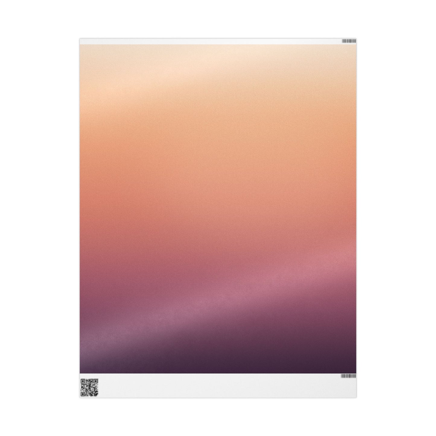Sunset Gradient Wrapping Paper Roll — Peach Ombre Gift Wrap