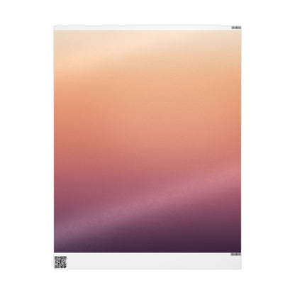 Sunset Gradient Wrapping Paper Roll — Peach Ombre Gift Wrap