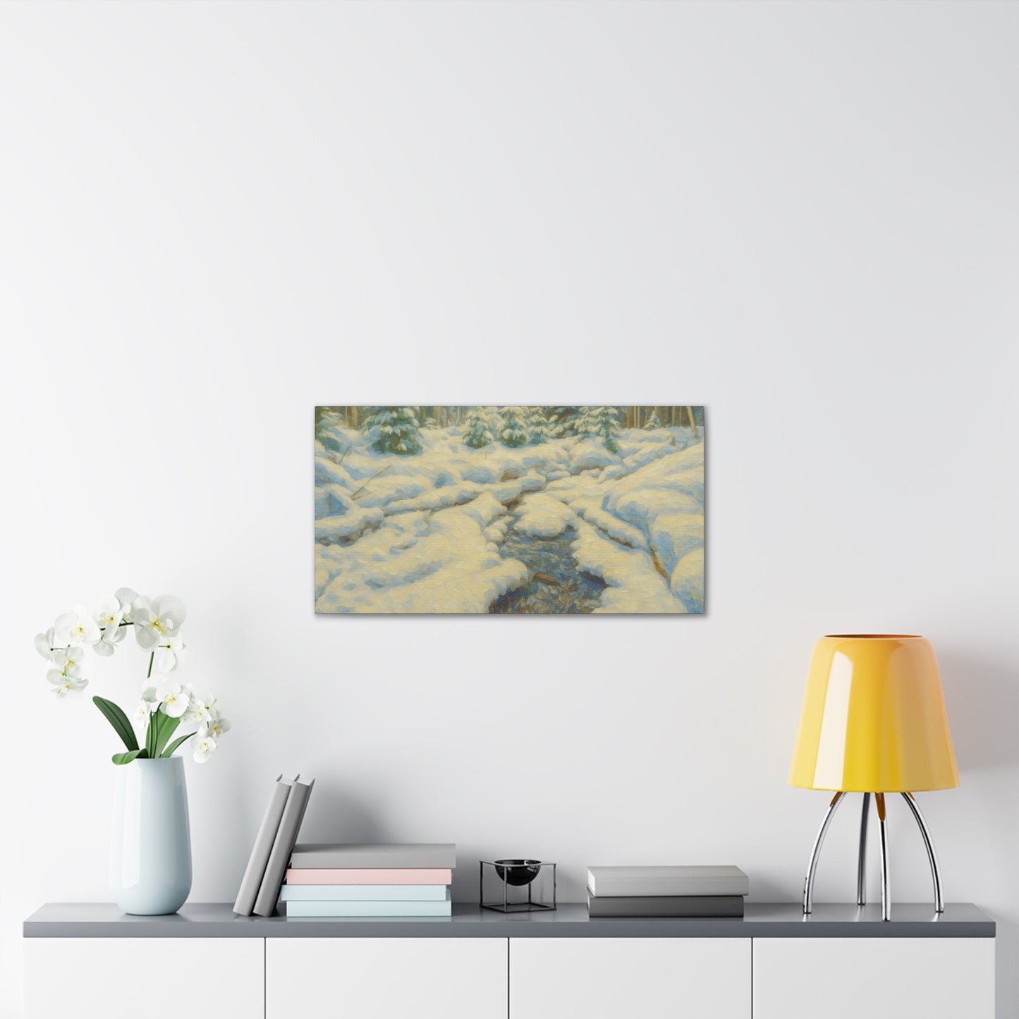 Winter Wonderland Canvas Art, Cozy Home Decor, Winter Landscape Wall Art, Nature Print, Holiday Gift Idea
