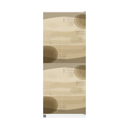 Neutral Abstract Wrapping Paper Roll — Beige Geometric Gift Wrap