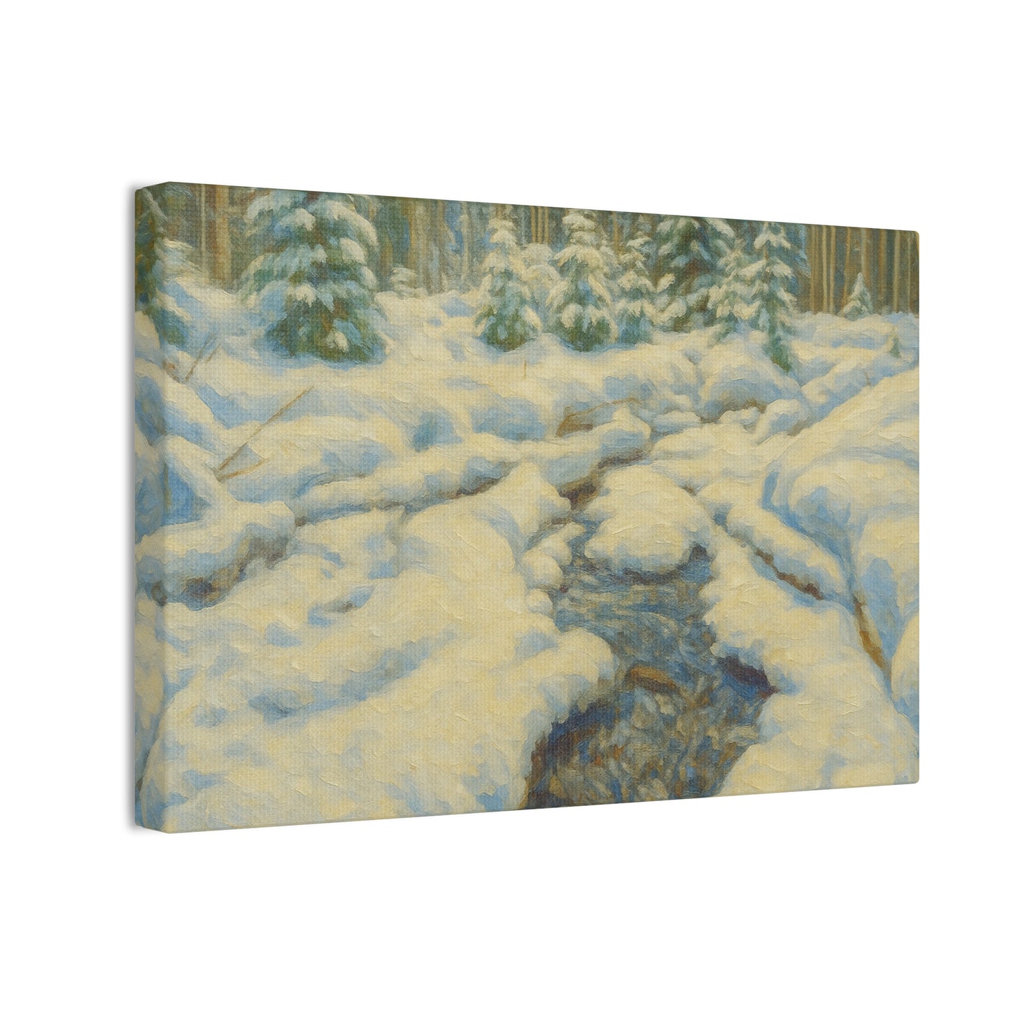 Winter Wonderland Canvas Art, Cozy Home Decor, Winter Landscape Wall Art, Nature Print, Holiday Gift Idea